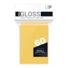 Ultra-Pro-60-Small-Gloss-Deck-Protector-Sleeves-Yellow